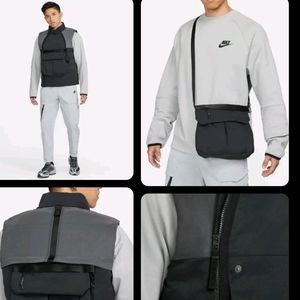 Nike NSW Therma Fit Tech Pack Padded Cargo Vest Black Grey DD6636 Mens X…